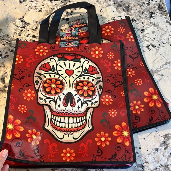 Other - Dia De Los Muertos Reusable Bags, set of 2